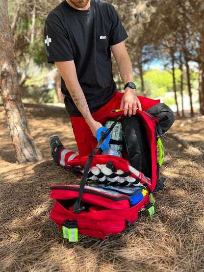 Elite Paramedic Rescue Backpack - Red - CLEARANCE - 