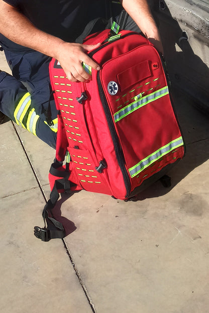 Robust's - Tactical Backpack with Adjustable Inner Layout - Red - 