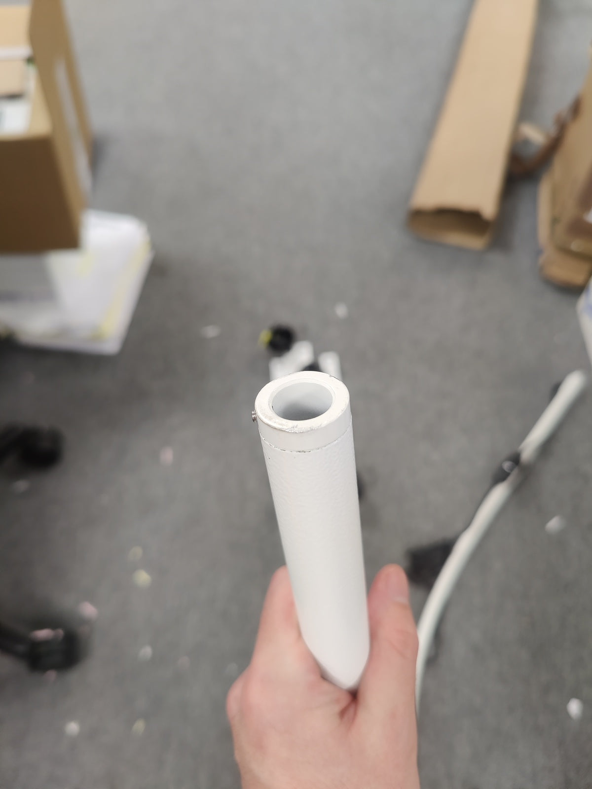 LED Examination Lamp FOCUS on 5-feet-stand - Powder Coated - White - CLEARANCE - Luxamed