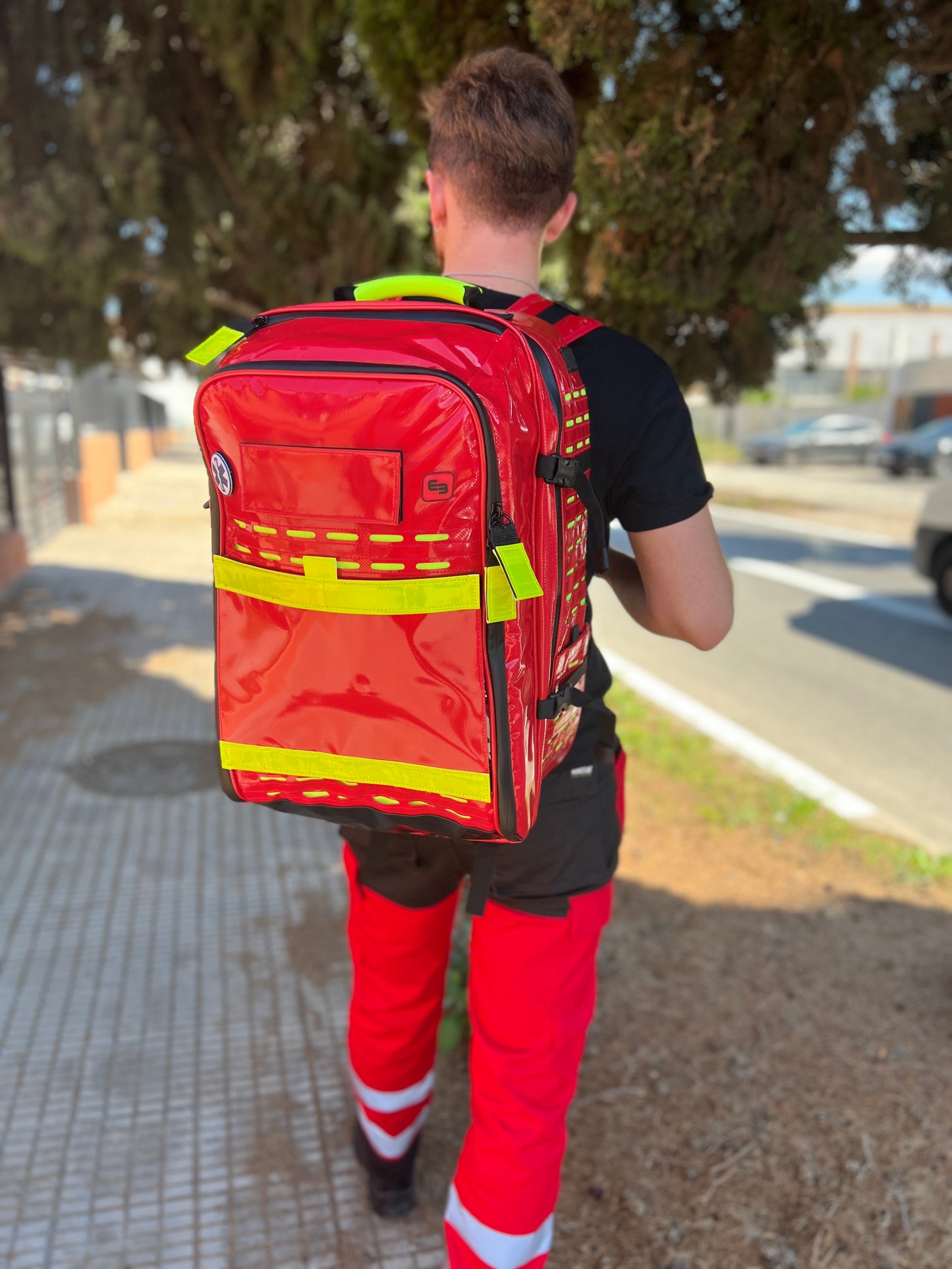 Robust's - Tactical Backpack with Adjustable Inner Layout - Red - 