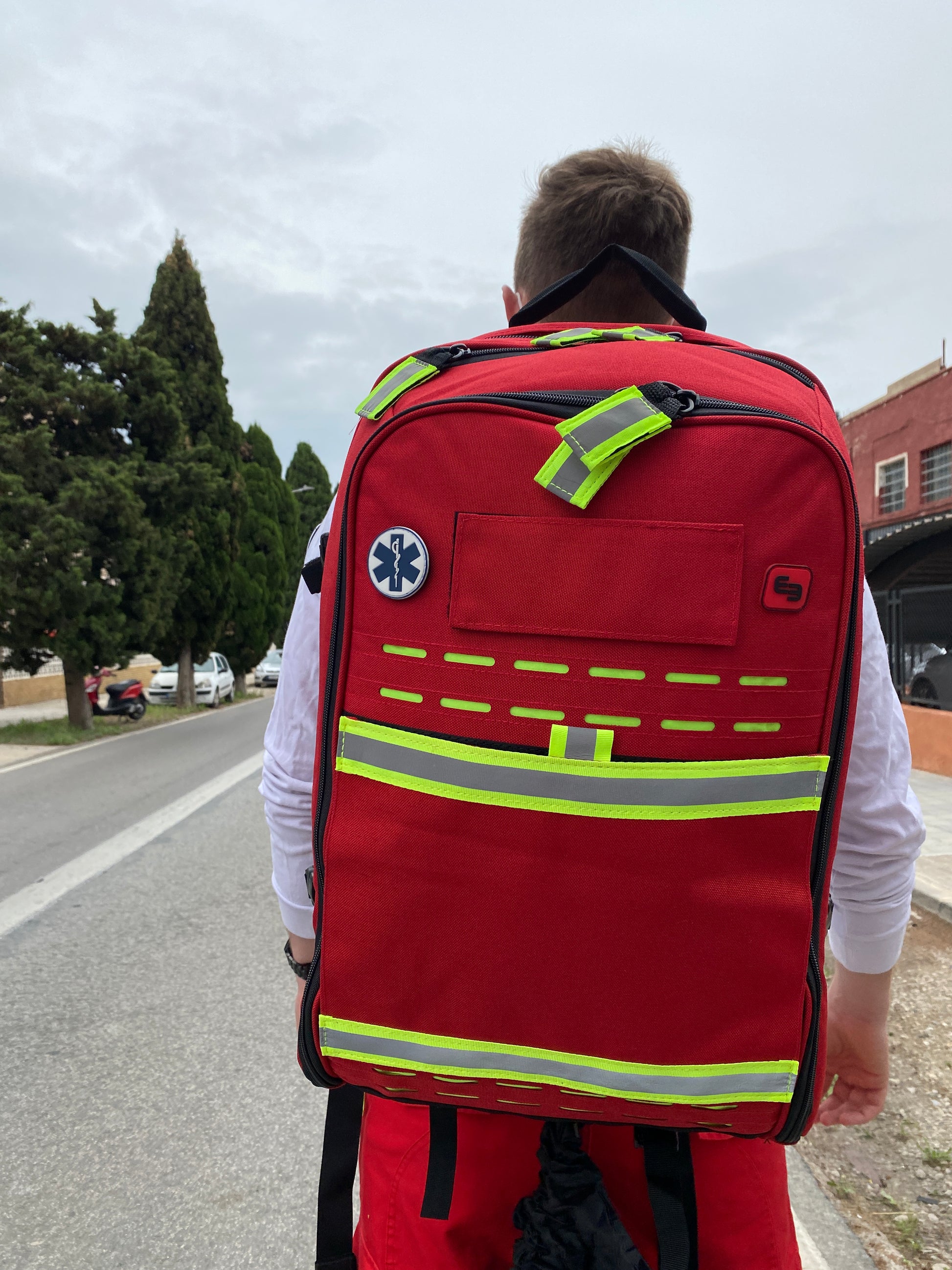 Robust's - Tactical Backpack with Adjustable Inner Layout - Red - 