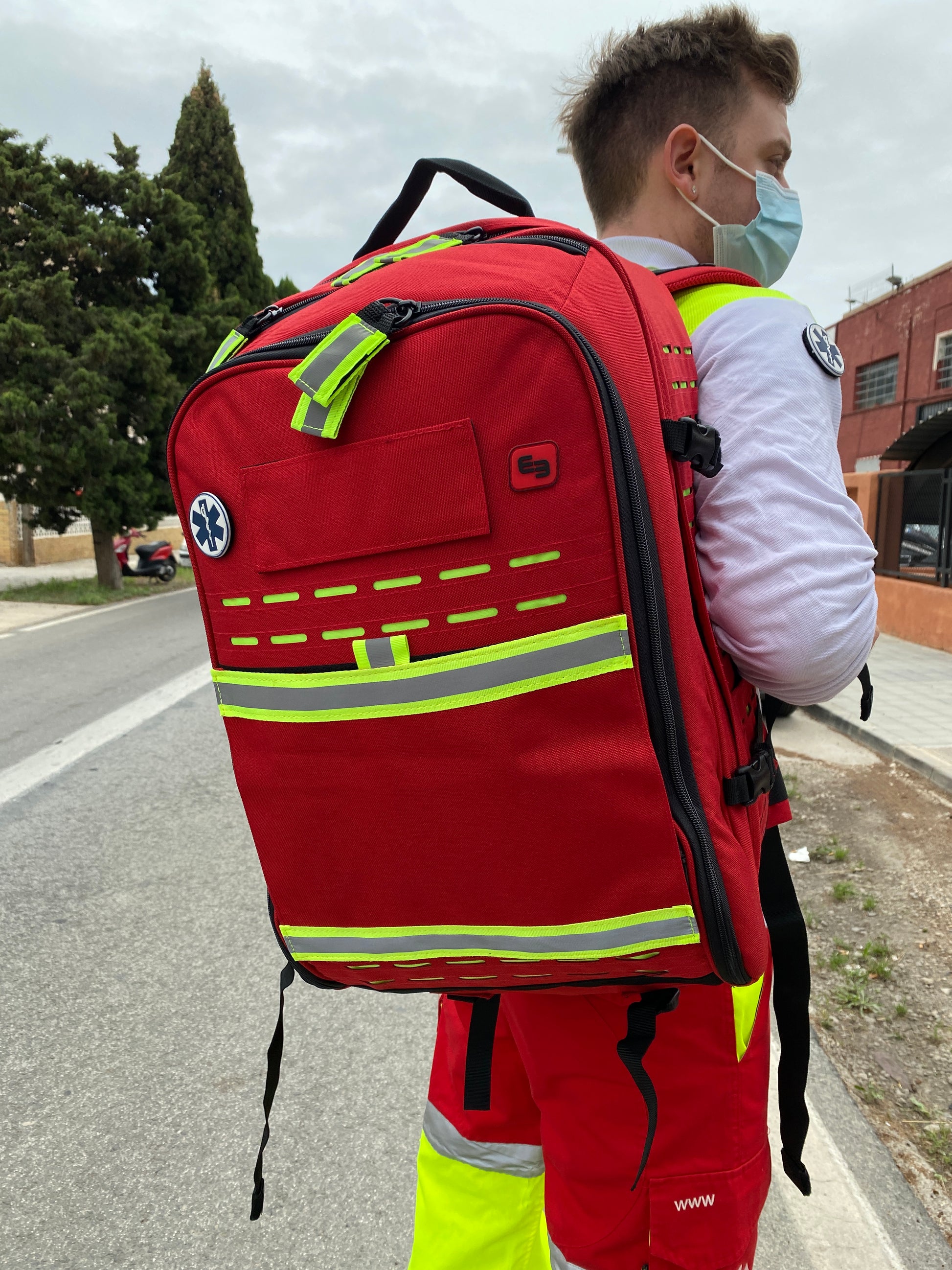 Robust's - Tactical Backpack with Adjustable Inner Layout - Red - 