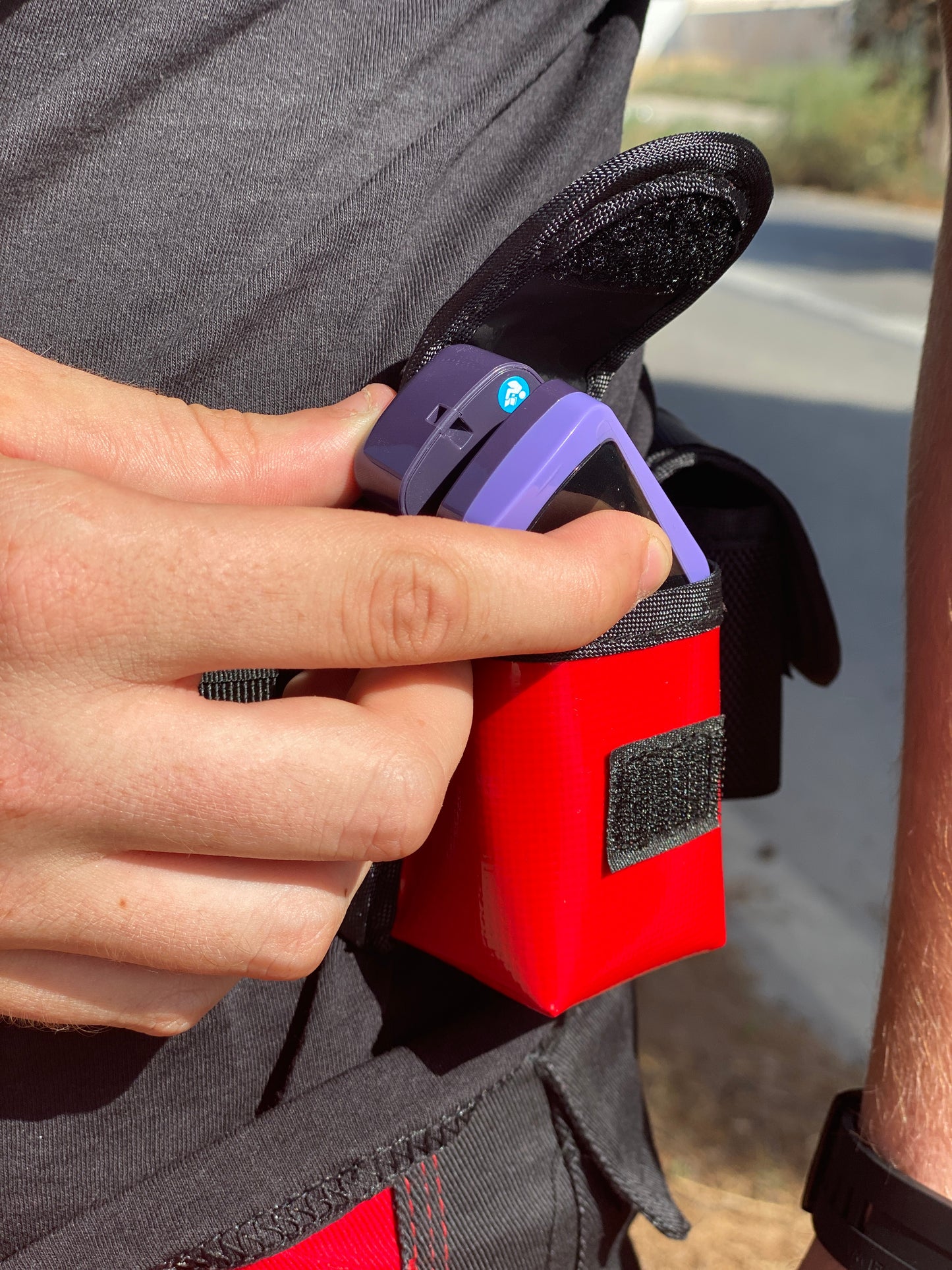 Case for Finger Pulse Oximeter - Red - 