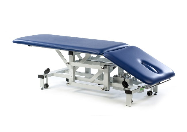512E 2 section electric examination couch - 