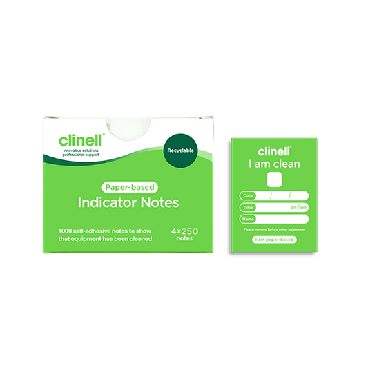 Clinell Paper Based Indicator Notes - 4 x 250 Notes - 