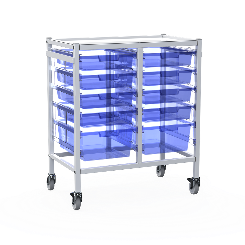 Shuttleworth Double Medical Storage Trolley - 