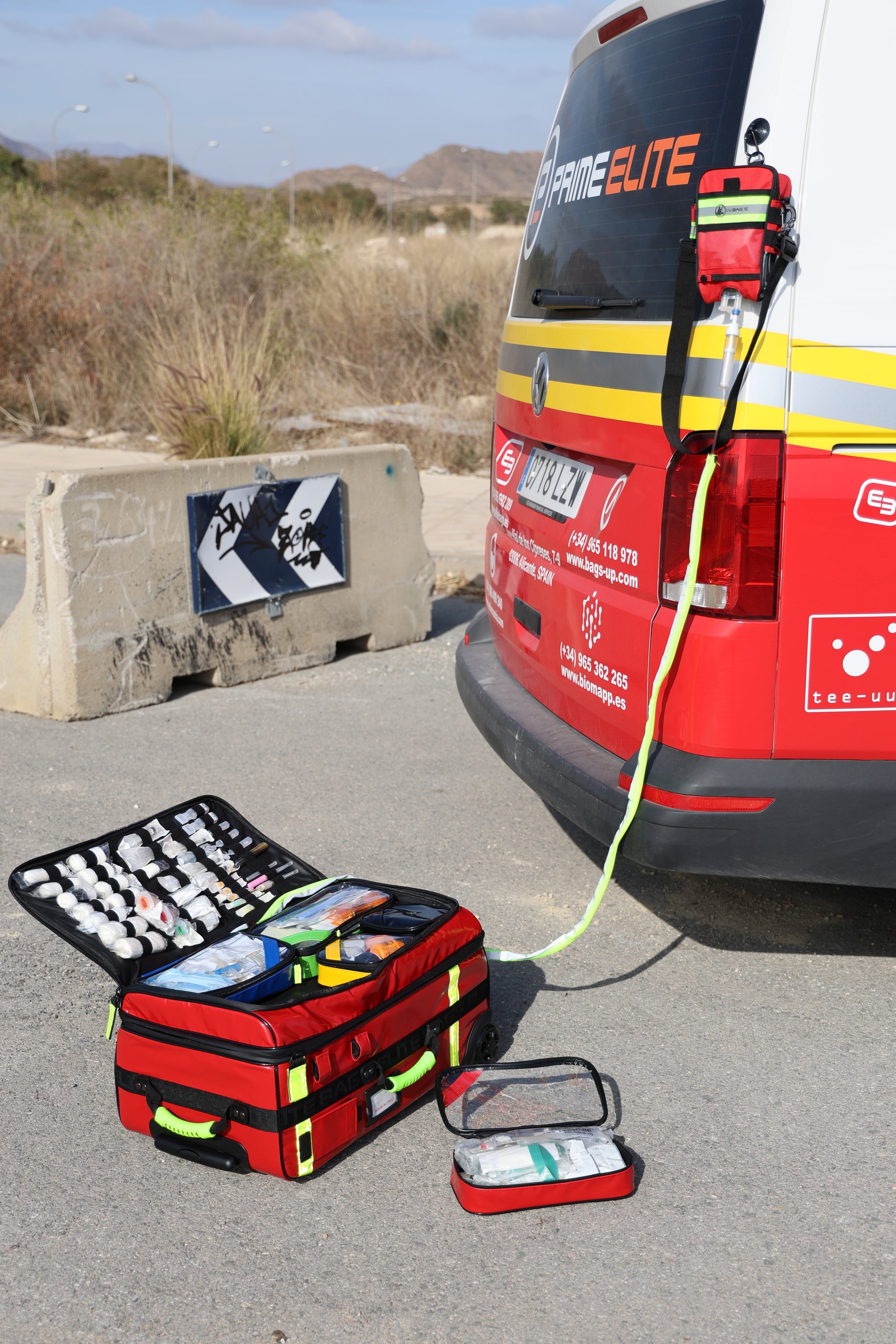 Elite Bags - EMERAIR'S TROLLEY Tarpaulin Respiratory Emergency Trolley - 