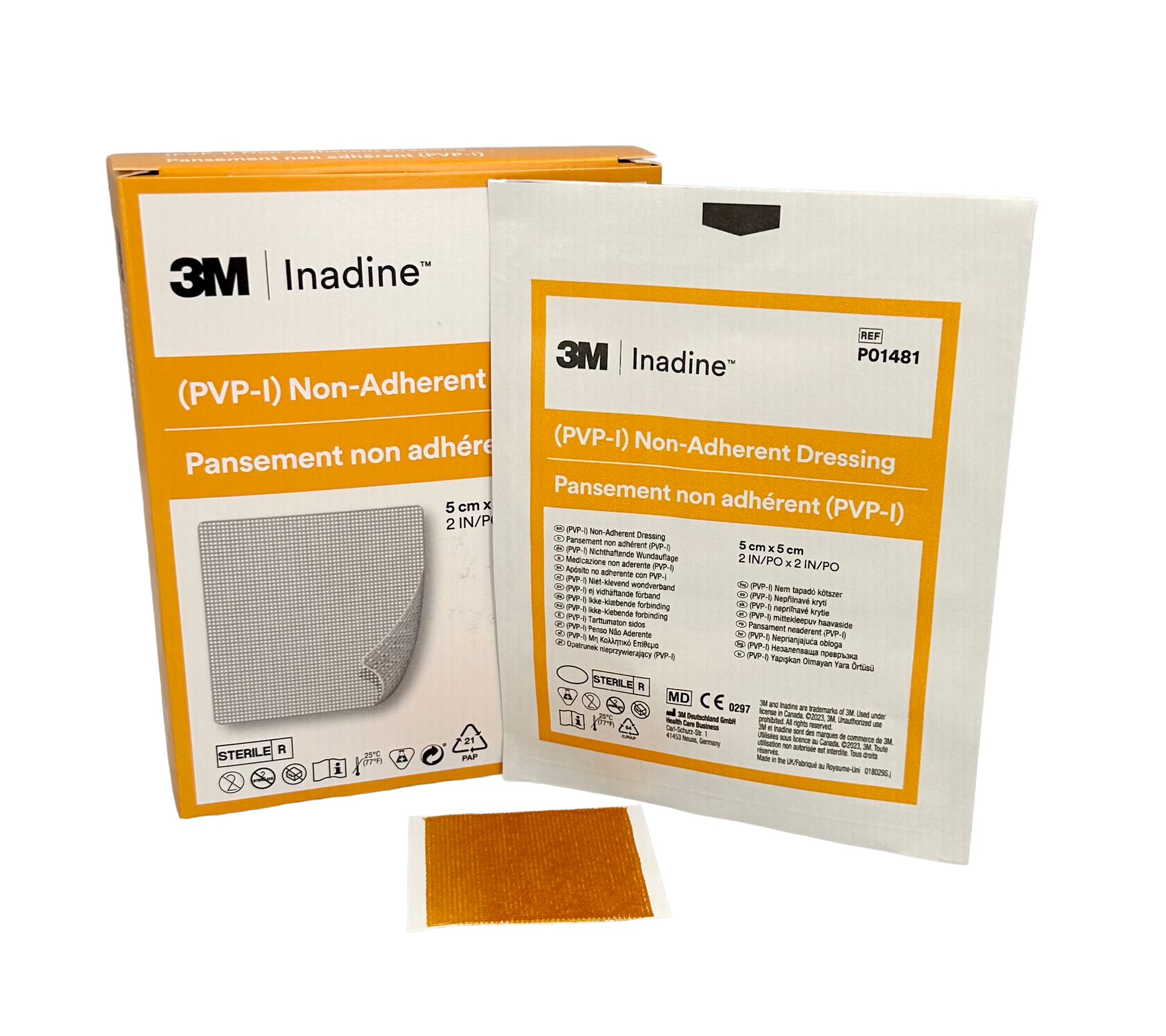 Inadine Non-Adherent Dressing 5 x 5cm (Pack of 25) - 