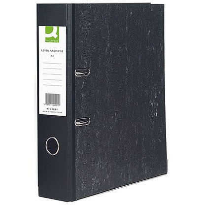 Q-Connect Lever Arch File A4 Black - 