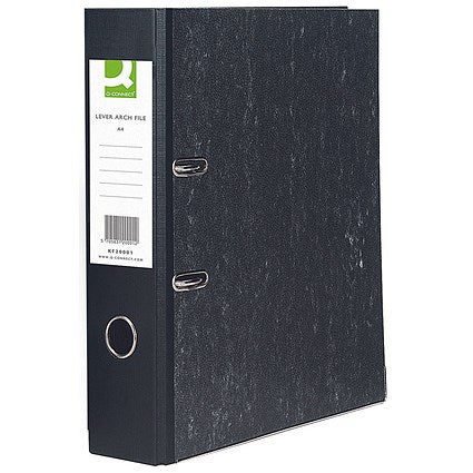 Q-Connect Lever Arch File A4 Black
