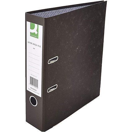 Q-Connect Lever Arch File A4 Black - 