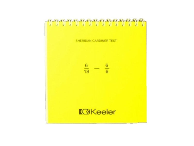 Orthoptic Booklet 6/18 - 6/6 yellow cover - 