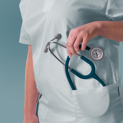 Littmann Classic III Monitoring Stethoscope: Satin Caribbean Blue Tube 5623C - Stainless Steel Chestpiece with 27" Caribbean Blue Satin Finish Tube for Added Comfort, Flexibility and Cleanability