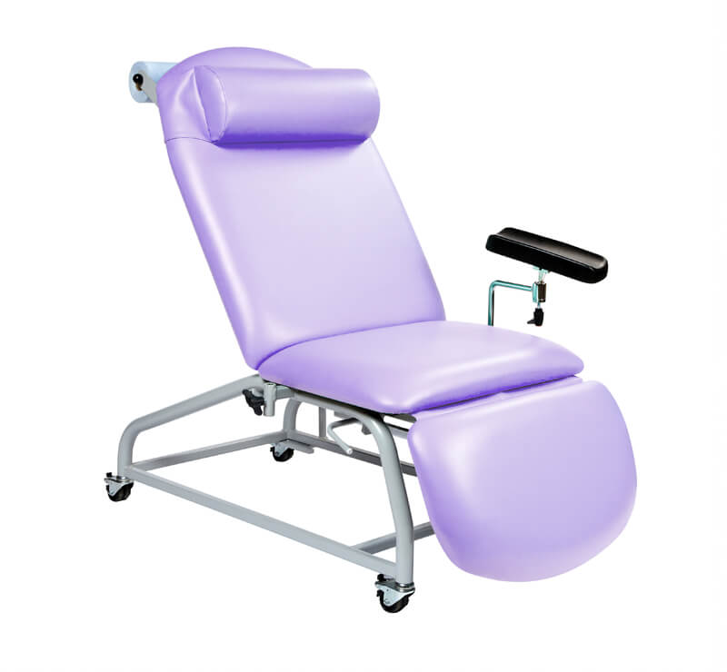 Phlebotomy Chair - 4 Locking Castors - 