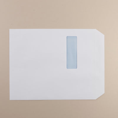 Window Envelope, C4, 90GSM, White, self seal, Pack of 250