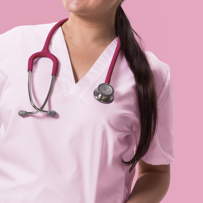 Littmann Classic III Monitoring Stethoscope: Satin Raspberry Tube 5648C - Stainless Steel Chestpiece with 27" Raspberry Satin Finish Tube for Added Comfort, Flexibility and Cleanability