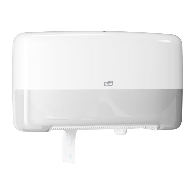 Tork Twin Mini Jumbo Toilet Roll Dispenser White T2 - Each - 