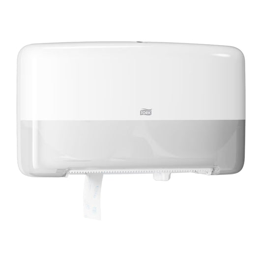 Tork Twin Mini Jumbo Toilet Roll Dispenser White T2 - Each - 