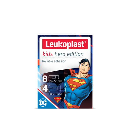 Leukoplast Dressing Hero Superman - Box of 12 dressings - BSN