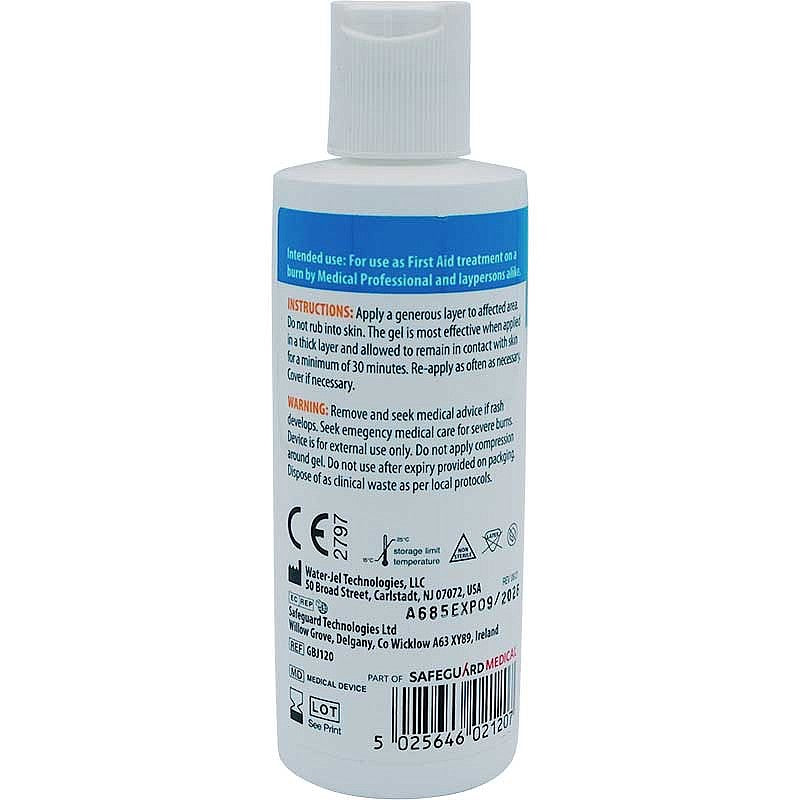 Water-Jel BurnJel Bottle 120ml - Safety First Aid