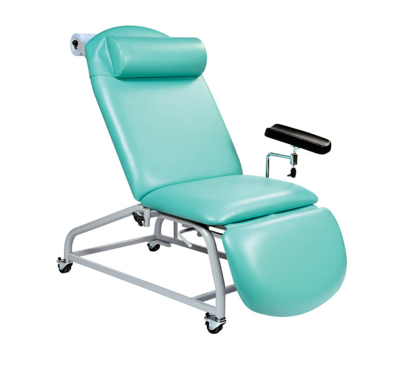Phlebotomy Chair - 4 Locking Castors - 