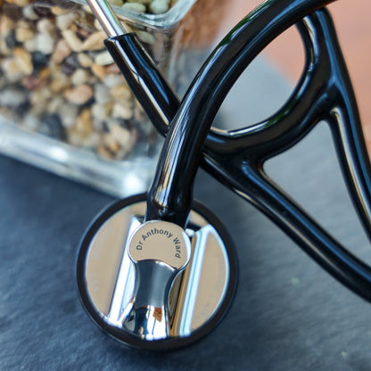 Littmann Master Cardiology Stethoscope: Black 2160 - Over Engraved - Littmann Stethoscopes