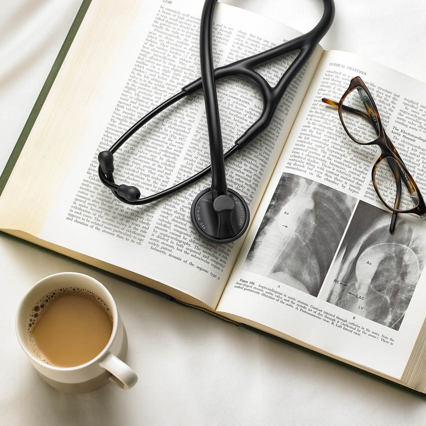 Littmann Master Cardiology Stethoscope: All Black 2161 - Over Engraved - Littmann Stethoscopes