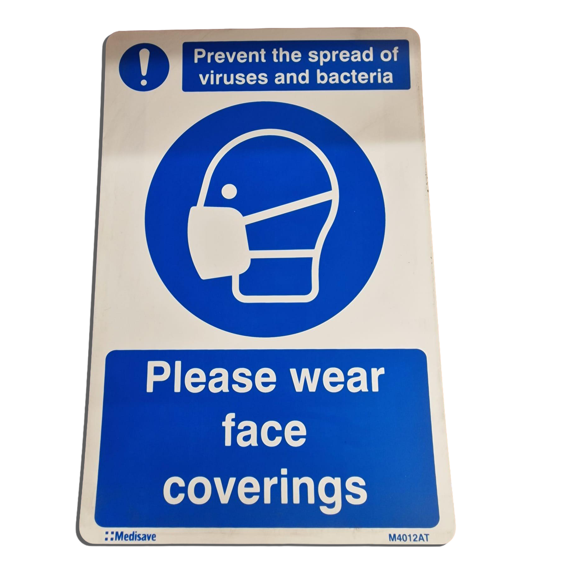 Please Wear Face Covering Sign - CLEARANCE - 