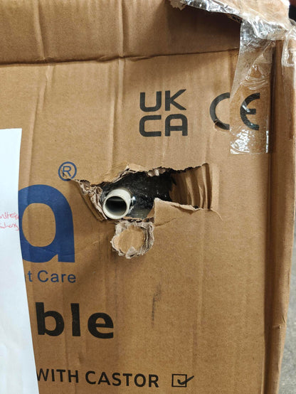 Overbed Table with Casters  - Oak - CLEARANCE - 