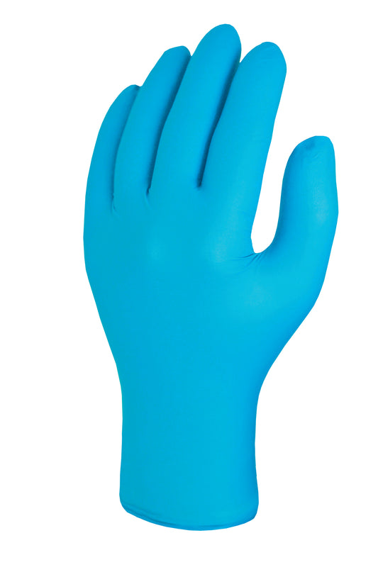 Haika NX510 Blue Nitrile Examination Gloves- Box of 100 Gloves - Large - Haika