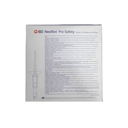 BD® Neoflon™ Pro Safety Winged IV Catheter 24G x 0.75" - Box of 30