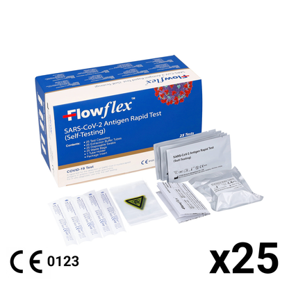 Short Date (09/24) Flowflex Lateral Flow Test SARS-CoV-2 Antigen Rapid - 25 Tests [COVID Test - Acon]