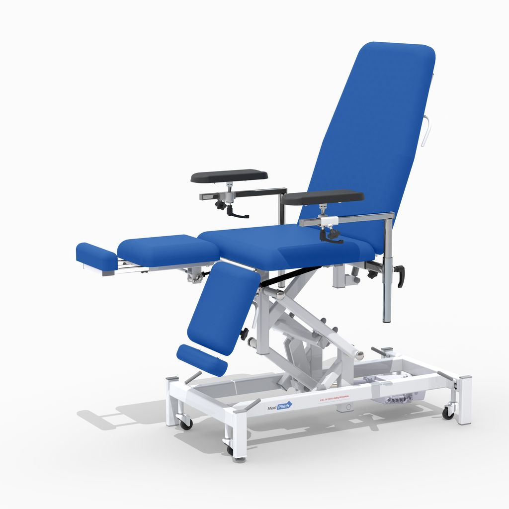 Medi-Plinth Phlebotomy Chair with Split Legs - Hydraulic - 