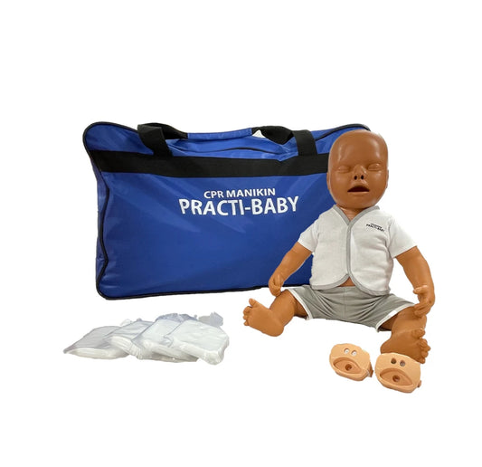 Practi-Baby Infant With Carry Bag (Dark Skin)