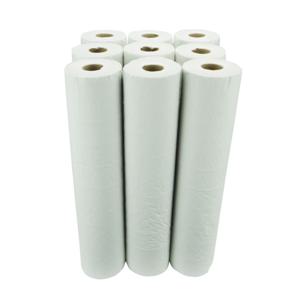 Hygiene Couch Rolls White 50m 2-Ply - Case of 9 Rolls