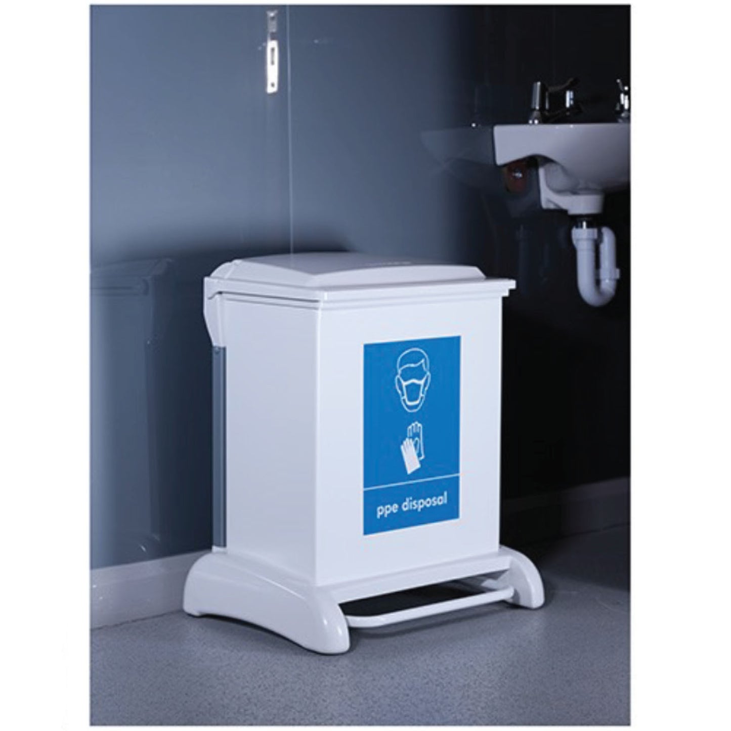 PPE Disposal Hybrid Sackholder - White - 28 Liters - 