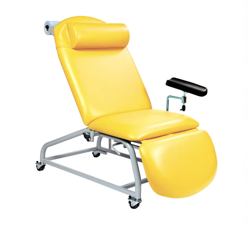 Phlebotomy Chair - 4 Locking Castors - 