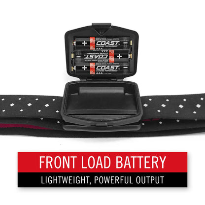 Coast Polysteel 60 Headlamp - Ultra View - 400 Lumens