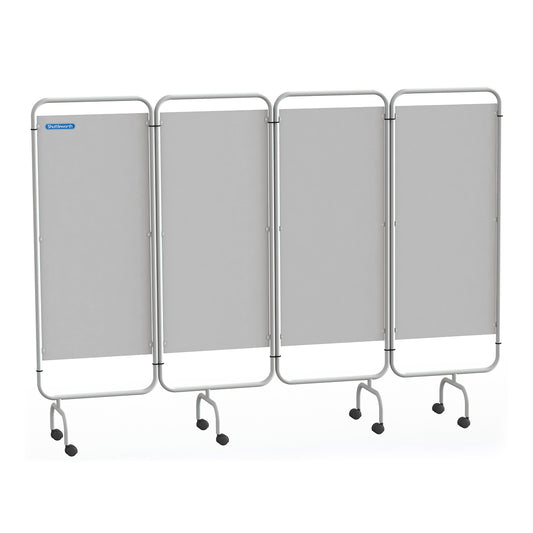 Solid Panel Ward Screen - White - Shuttleworth