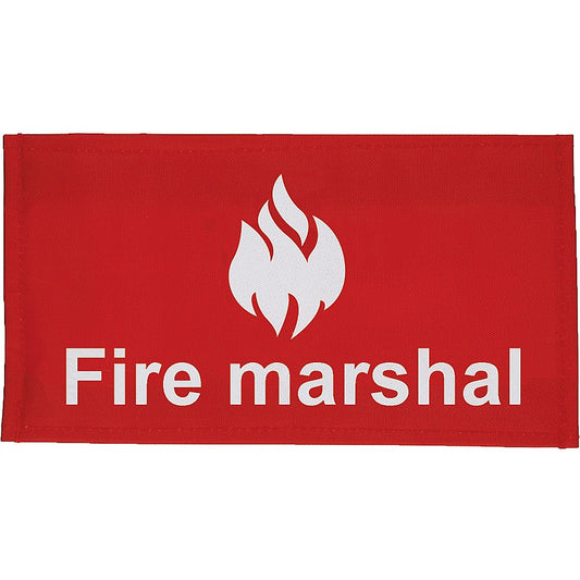 Fire Marshal Armband, Velcro Closure - Single - 