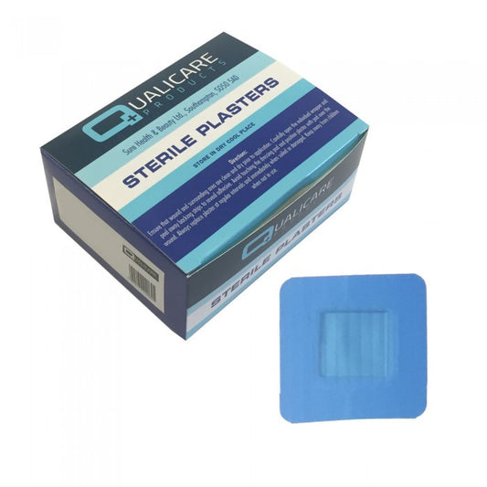 Blue Detectable Plaster - 3.8cm X 3.8cm - Box of 100 - Medisave UK