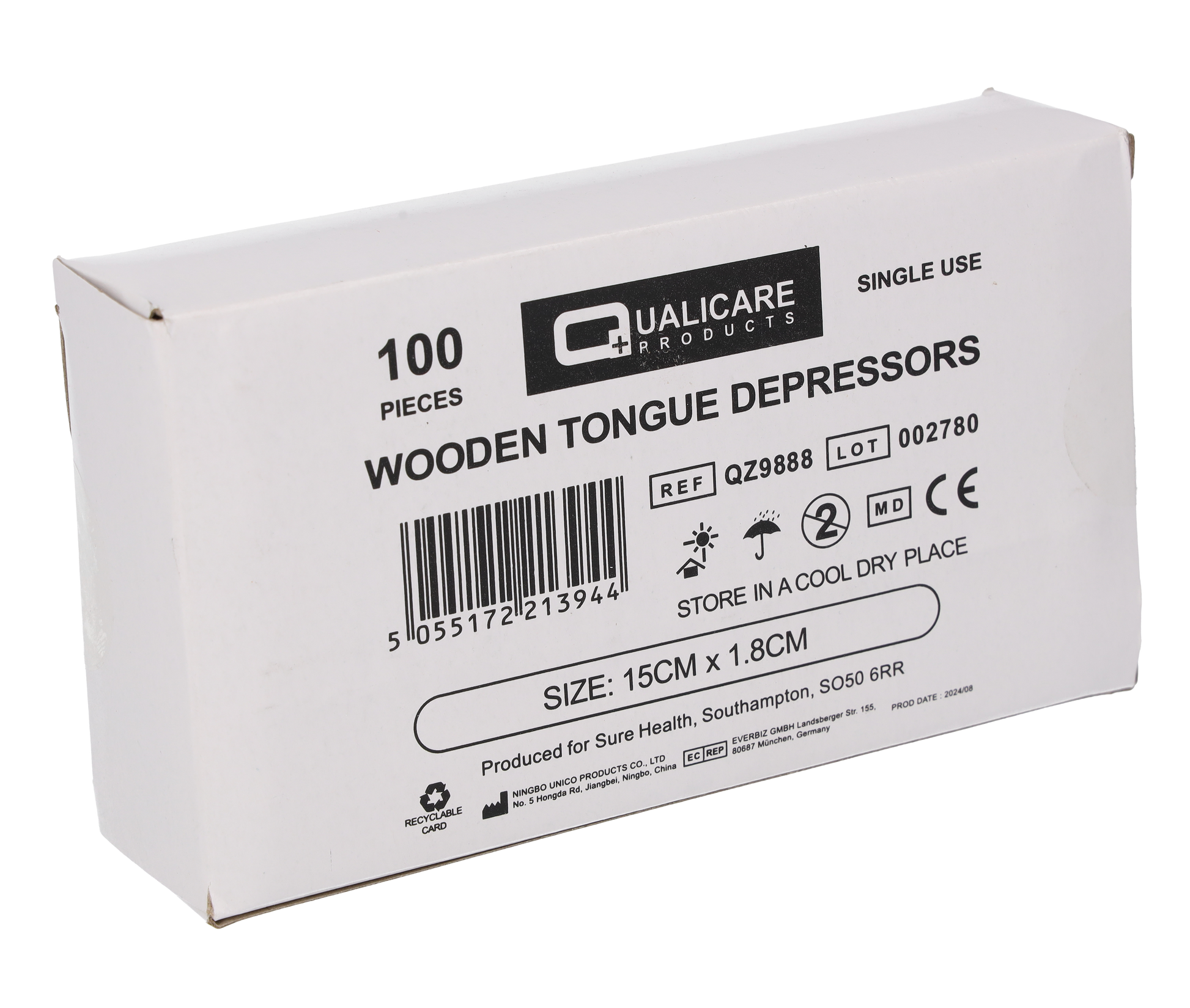 Wooden Tongue depressors x100 - Medisave UK