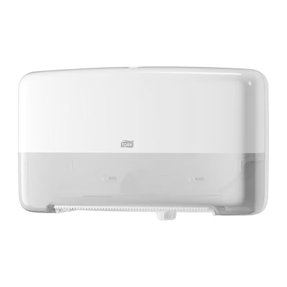 Tork Twin Mini Jumbo Toilet Roll Dispenser White T2 - Each - 