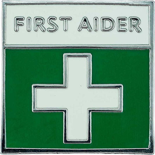 First Aider Badge - Metal - 