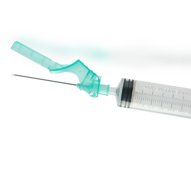 Terumo AGANI Safety Hypodermic Needle - 23G, 1.5" x100 - Blue - 