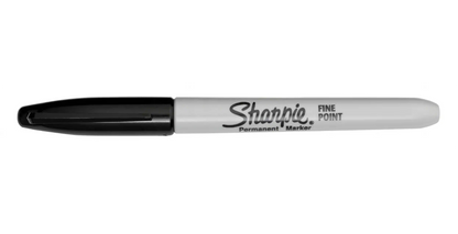Sharpie Permanent Markers Fine Black - Pack Of 12