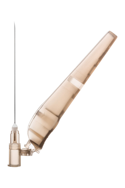 Hypodermic sol-Care Safety Needle 22G x 50mm - Box of 100 - SOL-Millenium