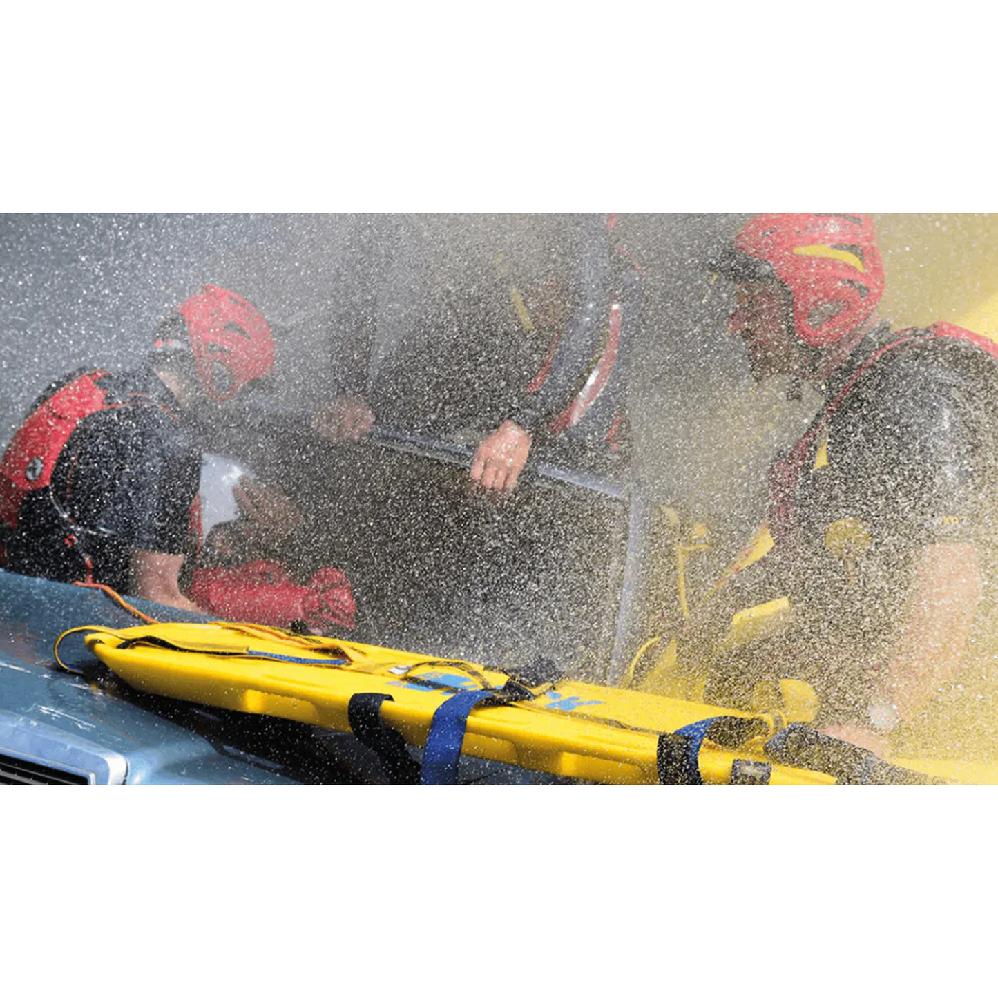 The Spencer Rock Pin Max Spinal Board - ideal for water rescue.