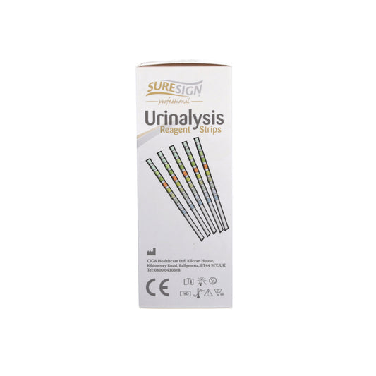 Suresign Urinalysis Strips x 100 (1 Tub) 10 Parameter - Ciga