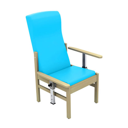 Sunflower Atlas High-Back Arm Chair with Drop Arms - Vinyl Upholstery - 